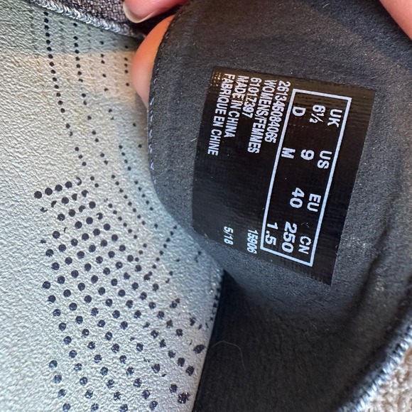 Cloudsteppers by Clarks Women's Gray Criss Cross Slide Sandals Size 9 - Picture 6 of 6